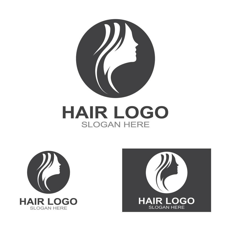 Stil-Haarschnitt-Symbol-Vektor-Design-Vorlage-Illustration vektor