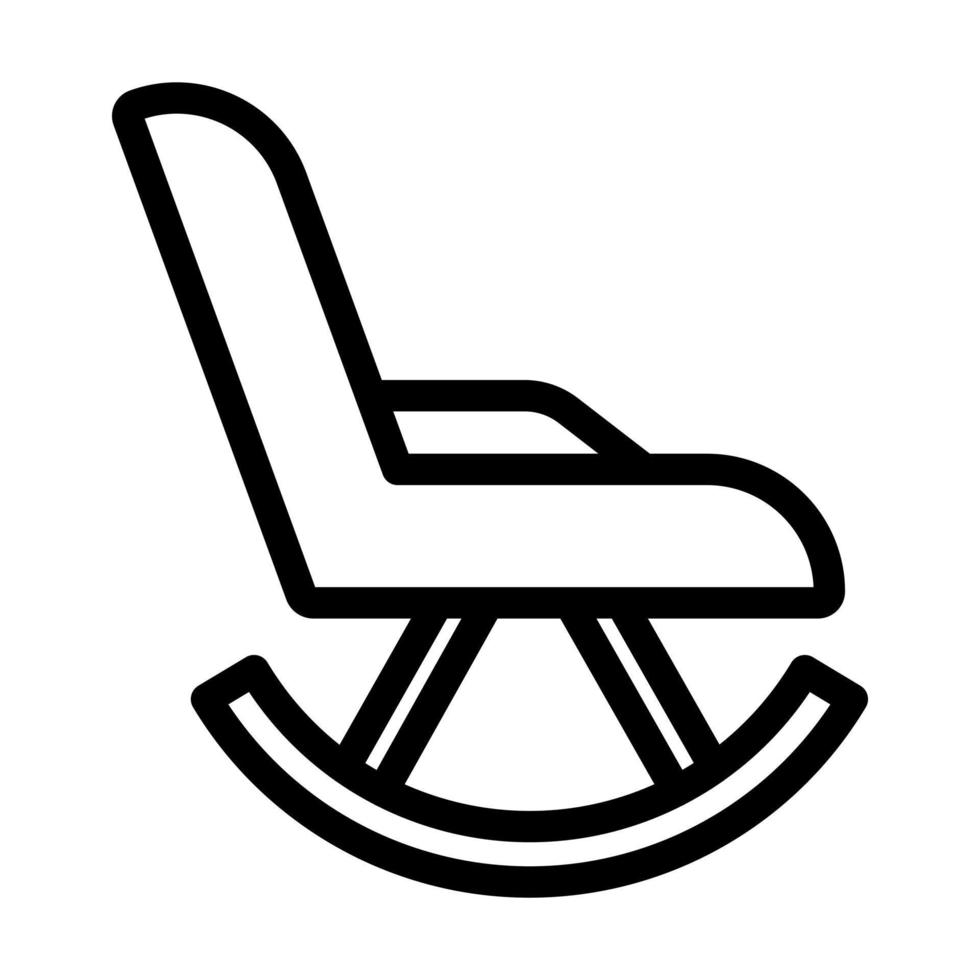 Schaukelstuhl-Icon-Design vektor