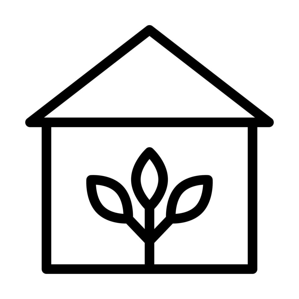 Gewächshaus-Icon-Design vektor