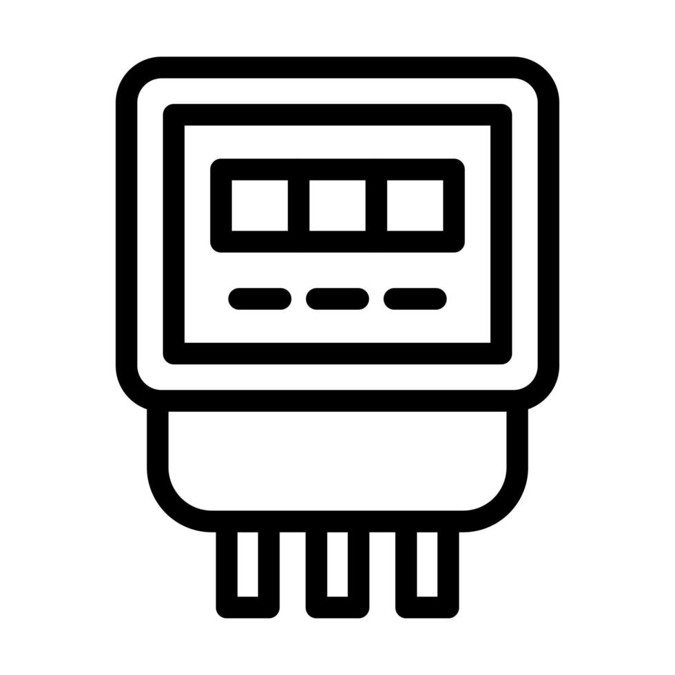 elektrisk meter ikon design vektor