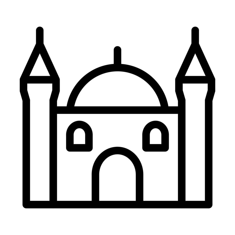 Moschee-Icon-Design vektor