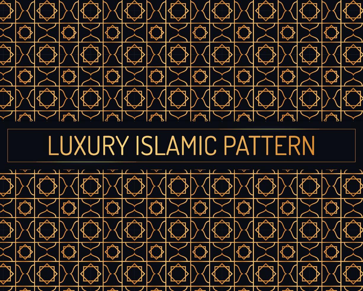 luxuriöses islamisches ornamentmuster vektor