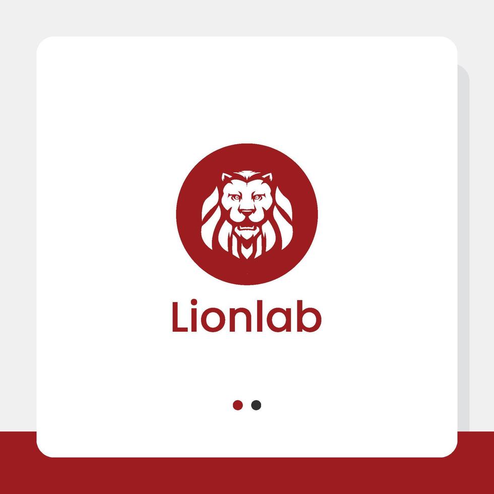 Lionlab-Logo-Vorlage vektor