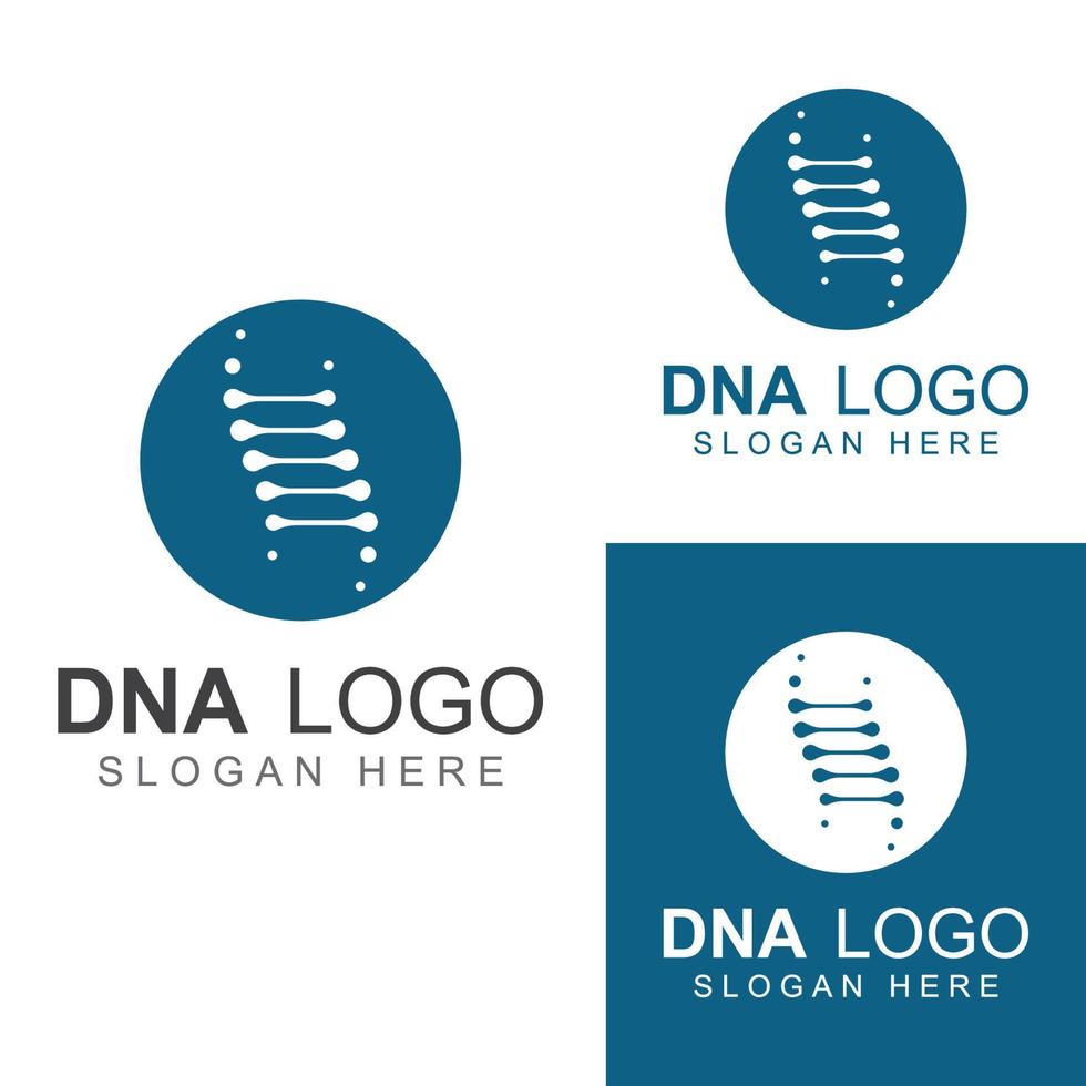 DNA-Vektor-Logo. modernes medizinisches logo, mit vektorillustrationsschablonendesign vektor