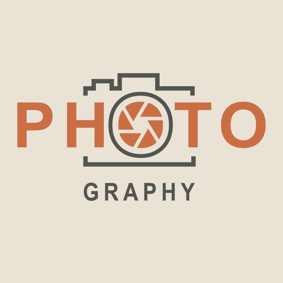 Fotografie-Logo-Design vektor