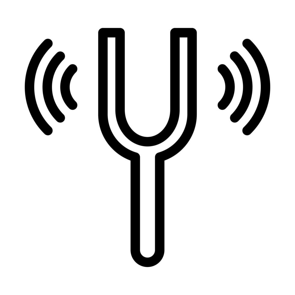 Stimmgabel-Icon-Design vektor