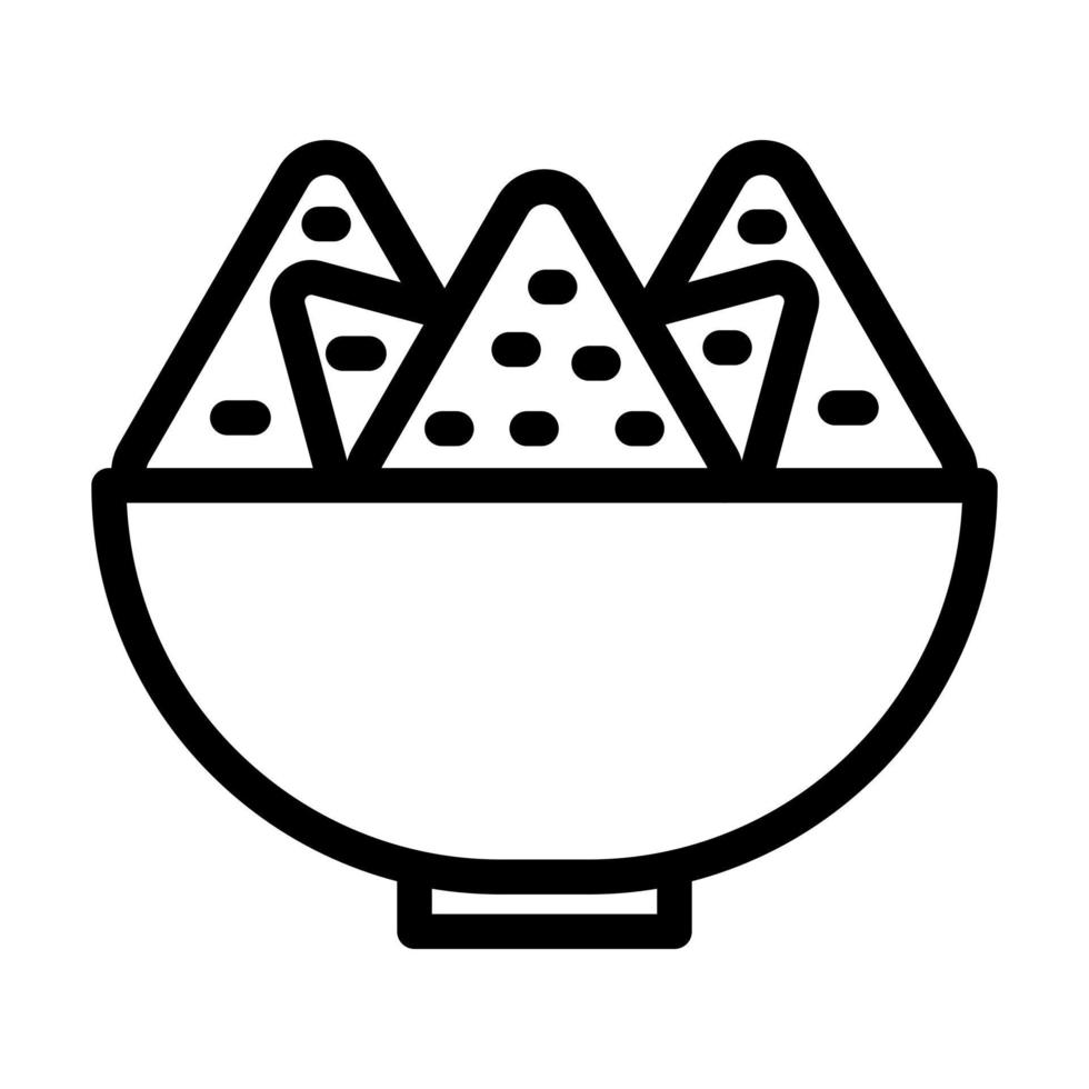 Nachos-Icon-Design vektor