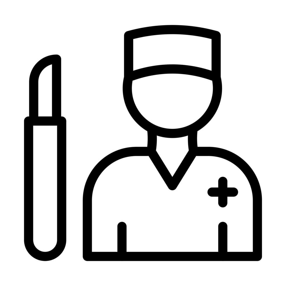 Chirurg-Icon-Design vektor