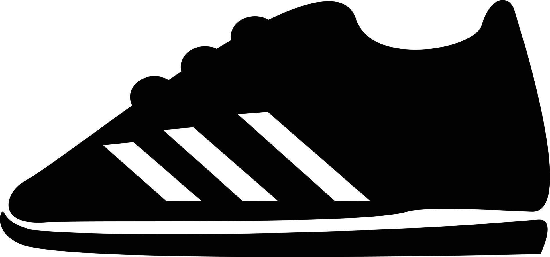 sport sko ikon på vit bakgrund. sko tecken. platt stil. vektor