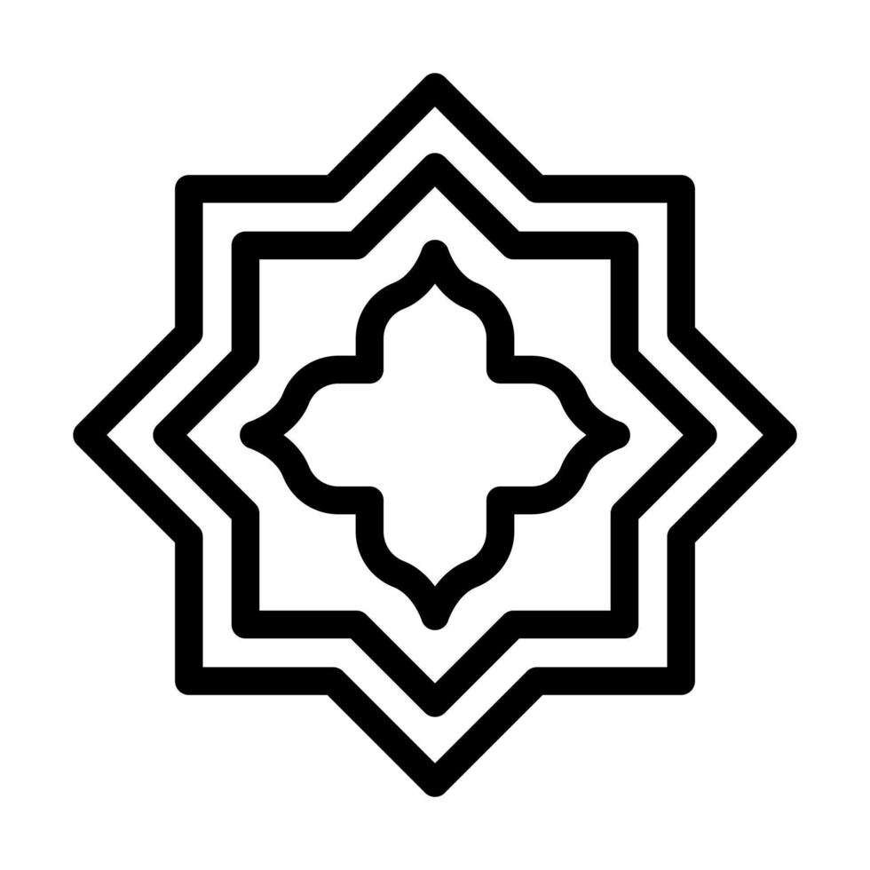 islamic stjärna ikon design vektor