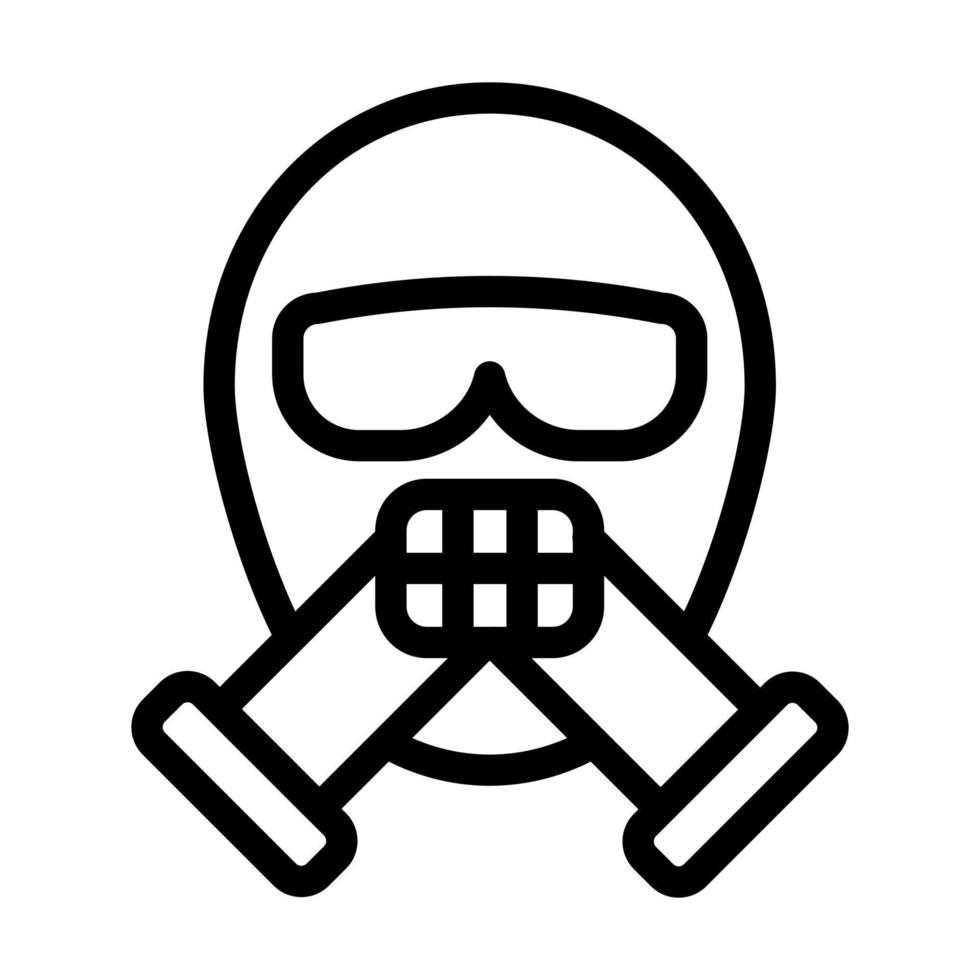 gas mask ikon design vektor