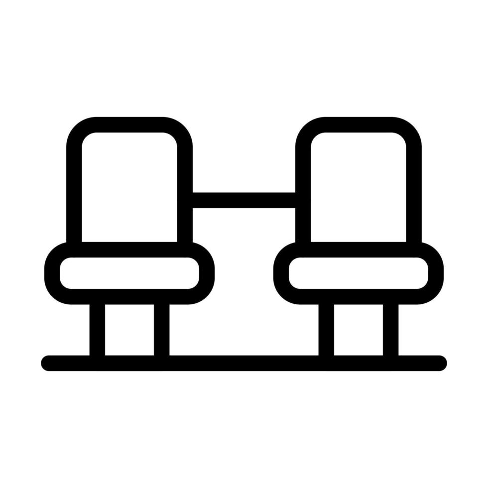 Sitzplatz-Icon-Design vektor