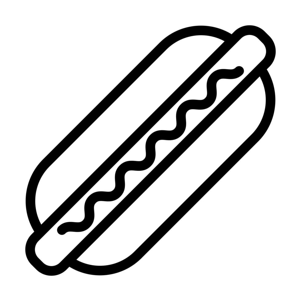 Hot-Dog-Icon-Design vektor