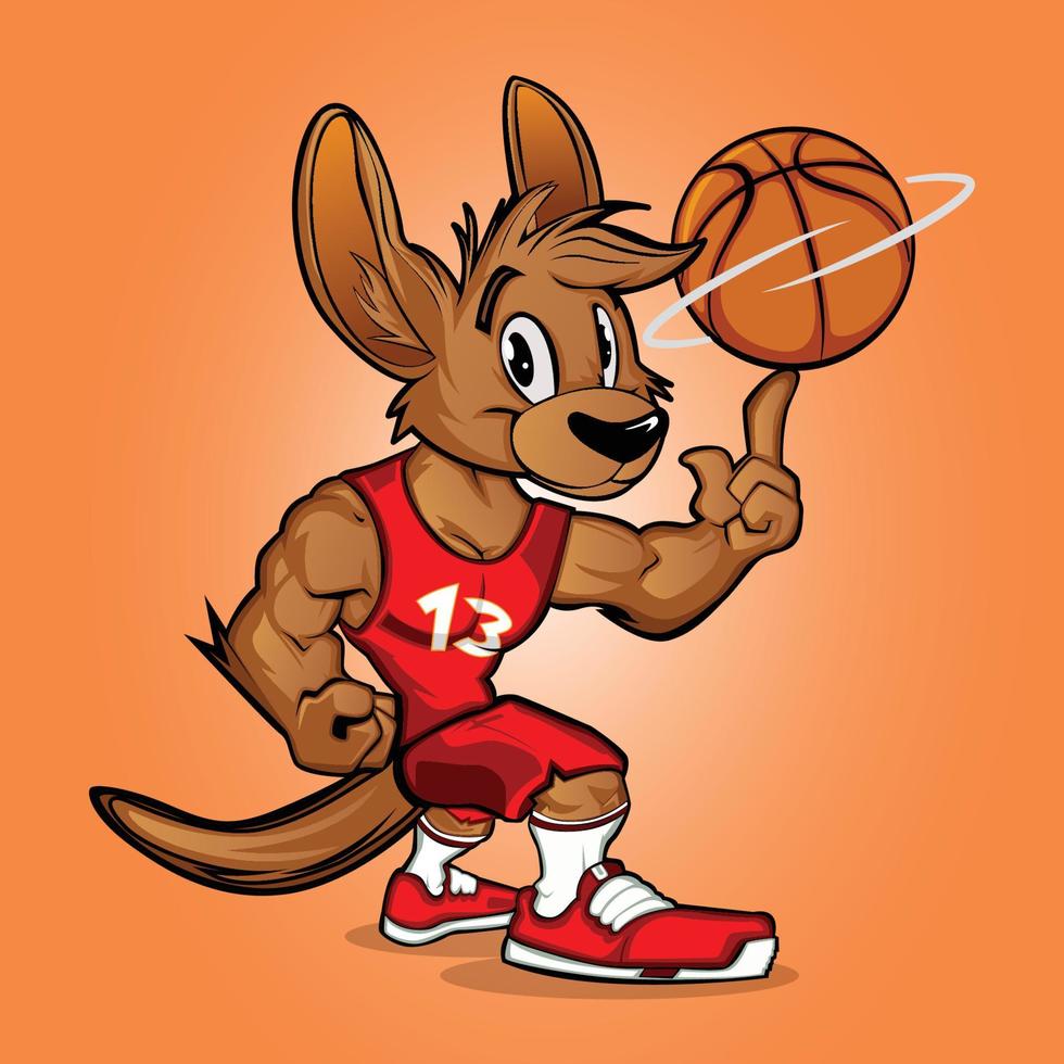 kangro fußballspieler illustration vektor