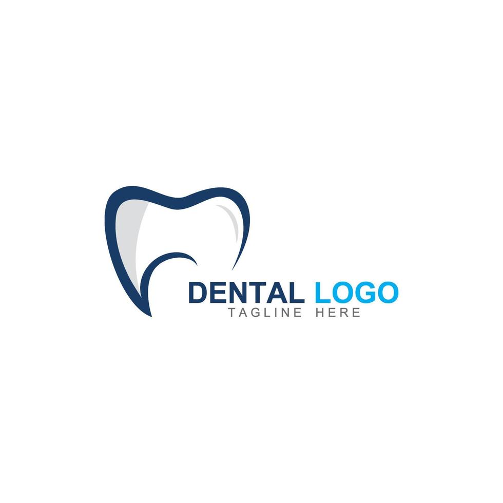 dental logotyp, logotyp för dental hälsa, och logotyp för dental vård. använder sig av en mall illustration vektor design begrepp