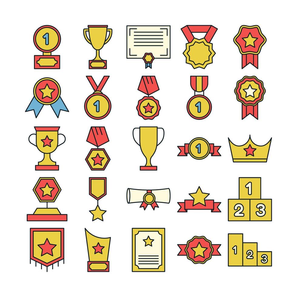 Award-Icons-Paket vektor