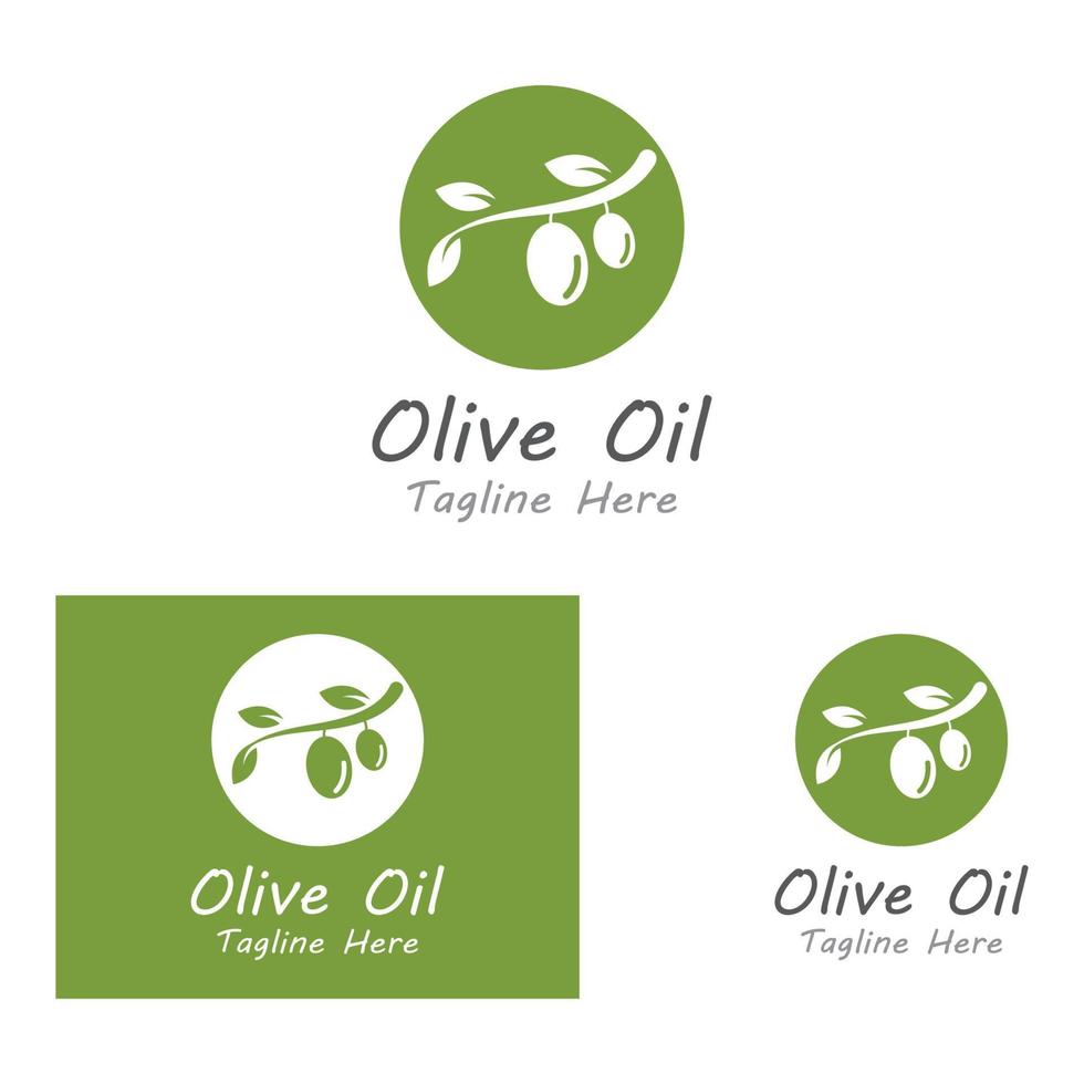 oliv olja logotyp natur vektor