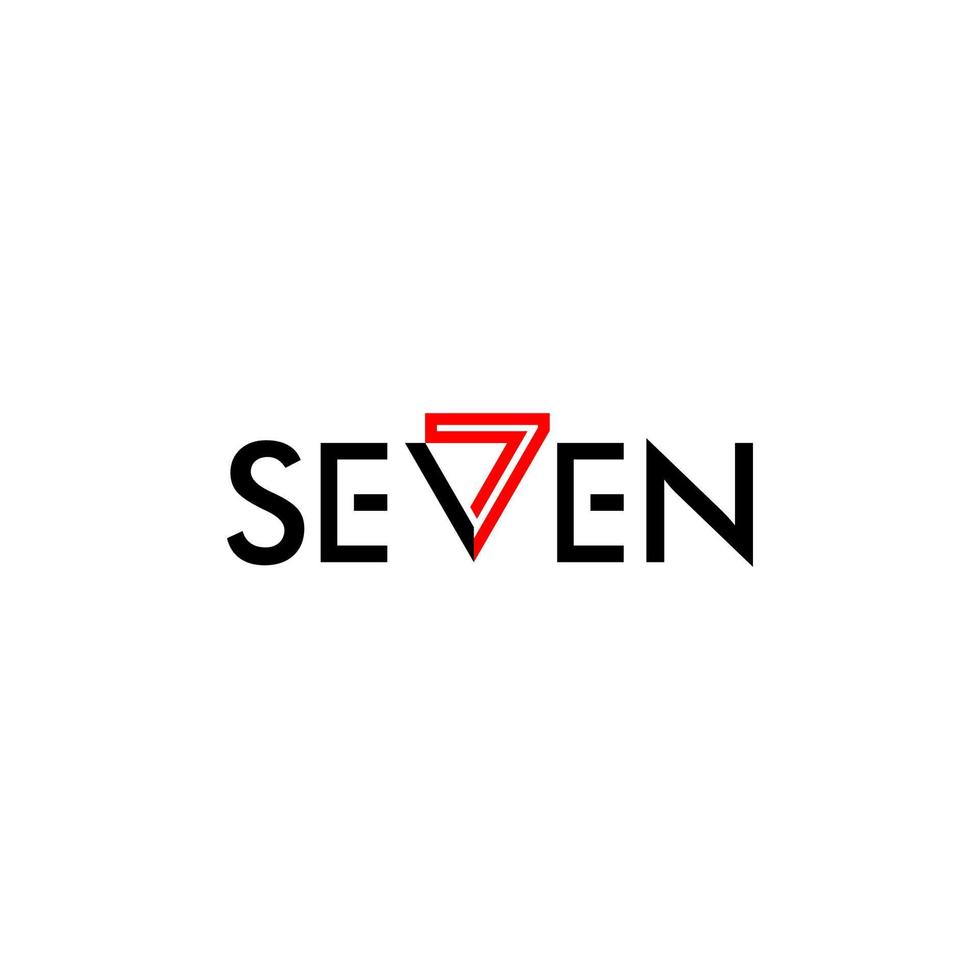 sju brev logotyp mark vektor modern