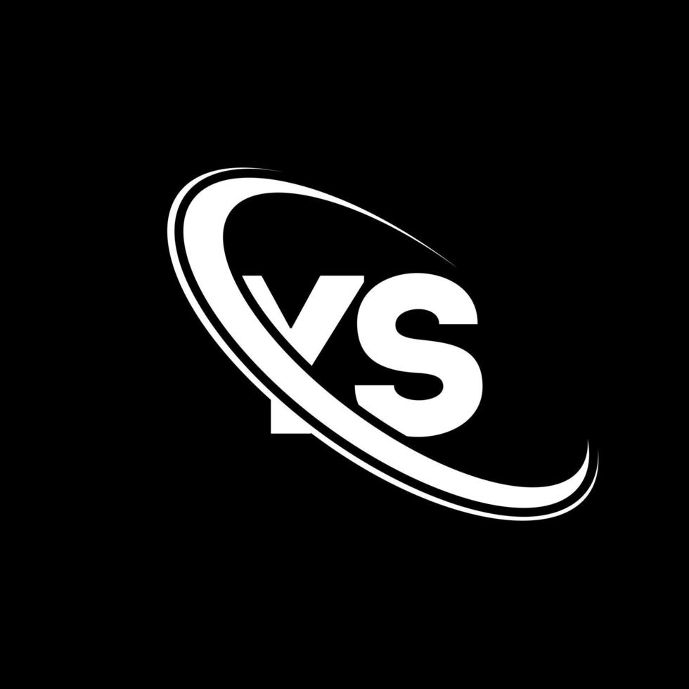 ys-Logo. ys-Design. weißer ys-buchstabe. ys-Brief-Logo-Design. anfangsbuchstabe ys verknüpfter kreis monogramm-logo in großbuchstaben. vektor