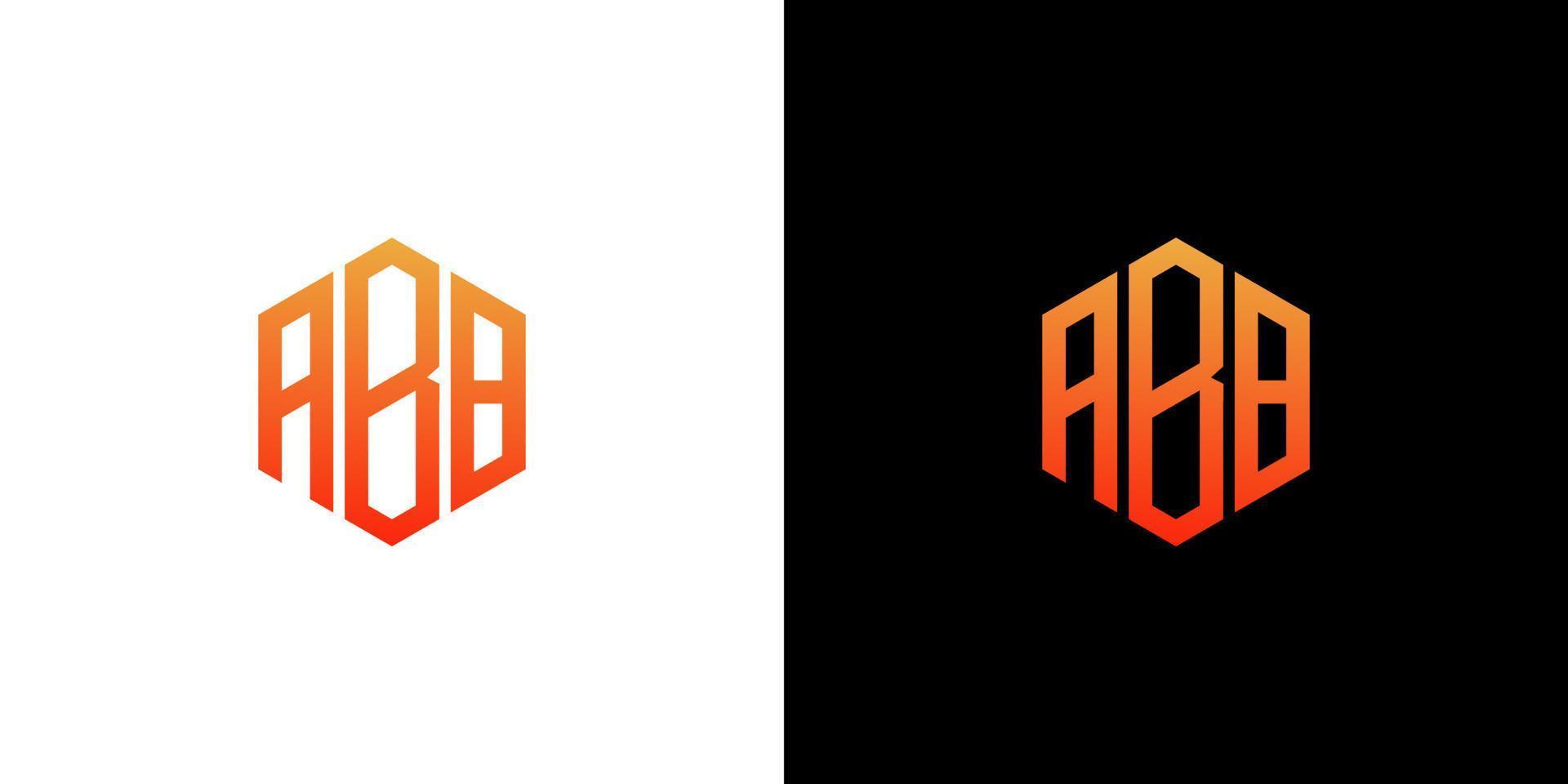 ABB-Brief-Logo-Design-Polygon-Monogramm-Symbol-Vektorvorlage vektor
