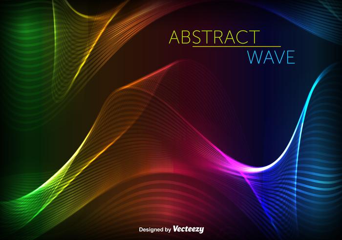 Abstrakt Swish Colorful Wave Vector