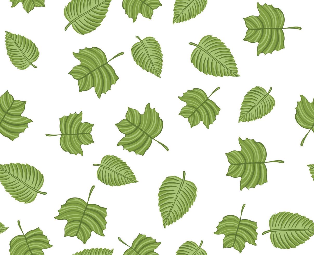 höst löv mönster, sömlös bakgrund och illustration vektor