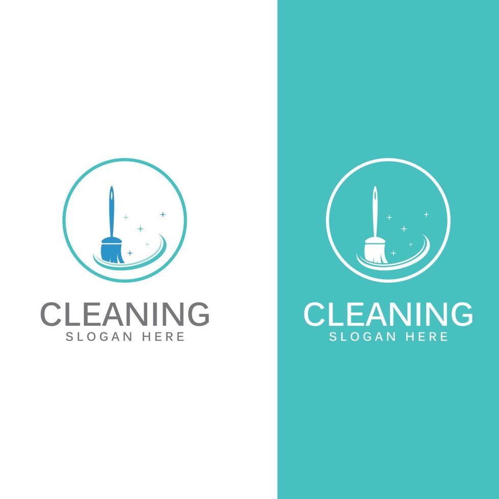 rengöring logotyp, rengöring skydd logotyp och hus rengöring logotyp.med en mall illustration vektor design begrepp.