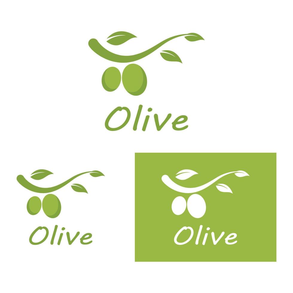 olivenöl logo natur vektor