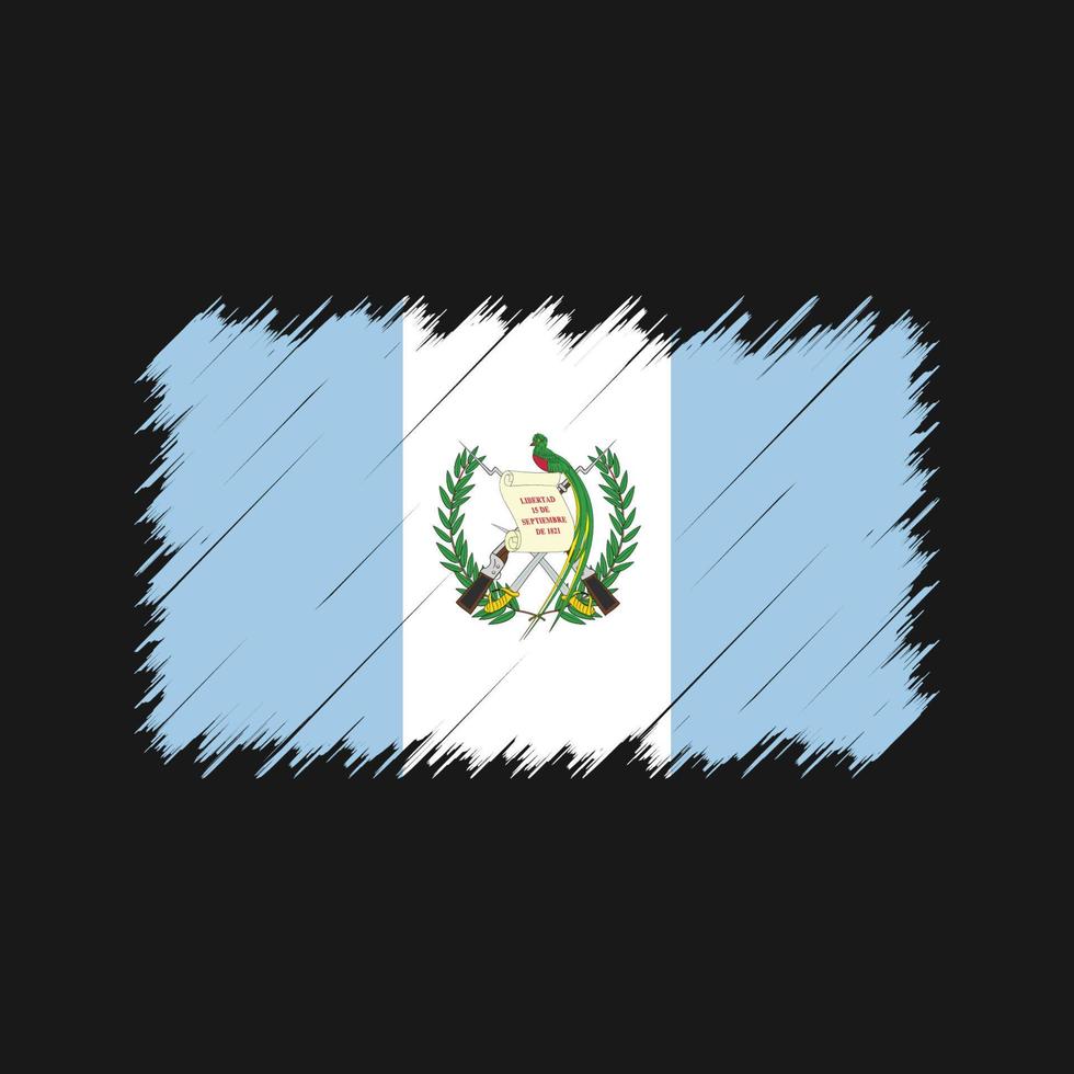 guatemala flagga penseldrag. National flagga vektor
