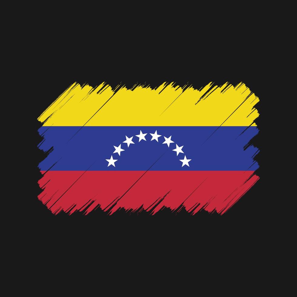 Venezuelas flaggborste. National flagga vektor