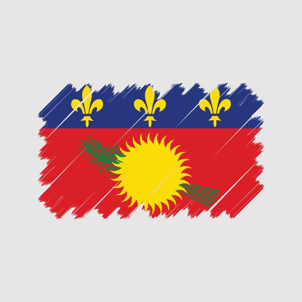 Guadeloupe-Flaggenvektor. Nationalflagge vektor
