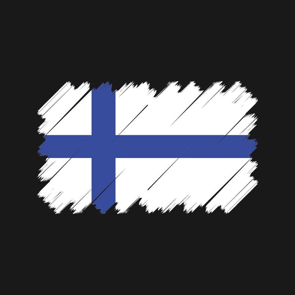 Finland flagga vektor. National flagga vektor