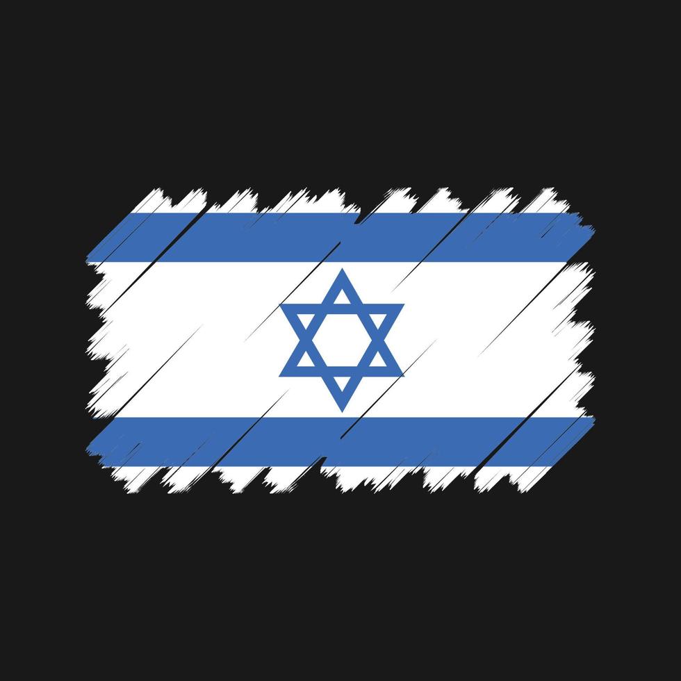 israel flagga vektor. National flagga vektor