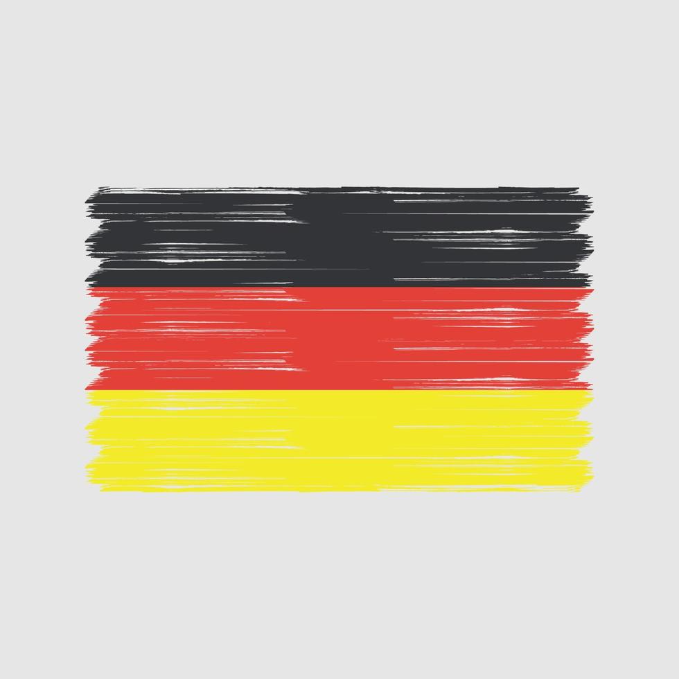 Bürste der deutschen Flagge. Nationalflagge vektor