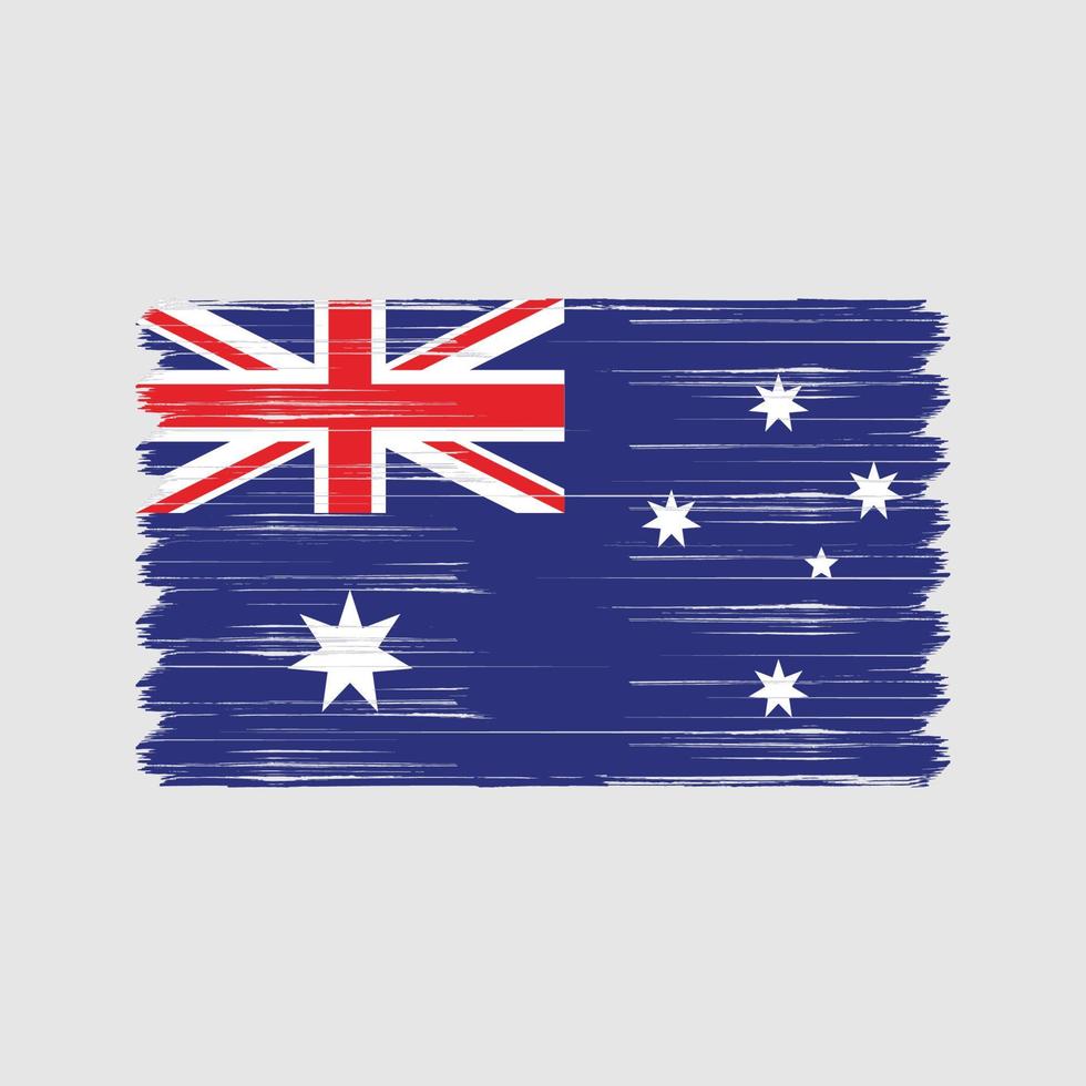 australiens flagga borste. National flagga vektor