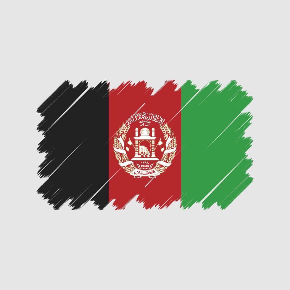 Afghanistan flagga vektor. National flagga vektor