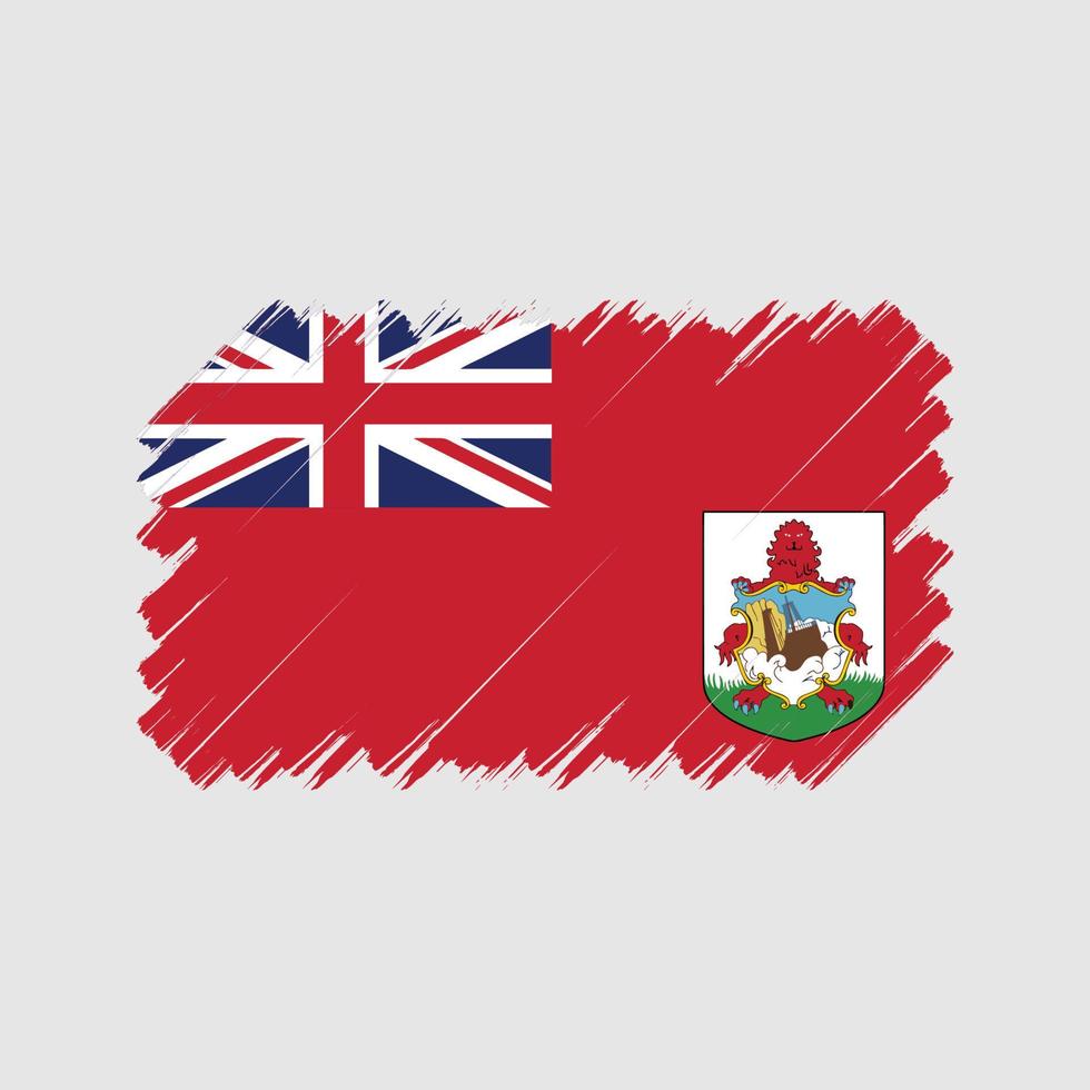 Bermuda-Flaggenbürste. Nationalflagge vektor