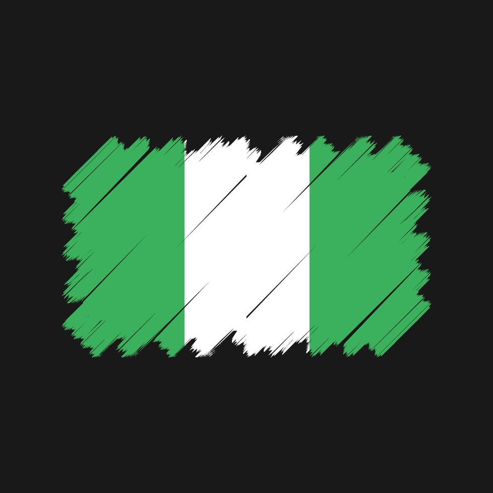 nigeria flagga vektor. National flagga vektor