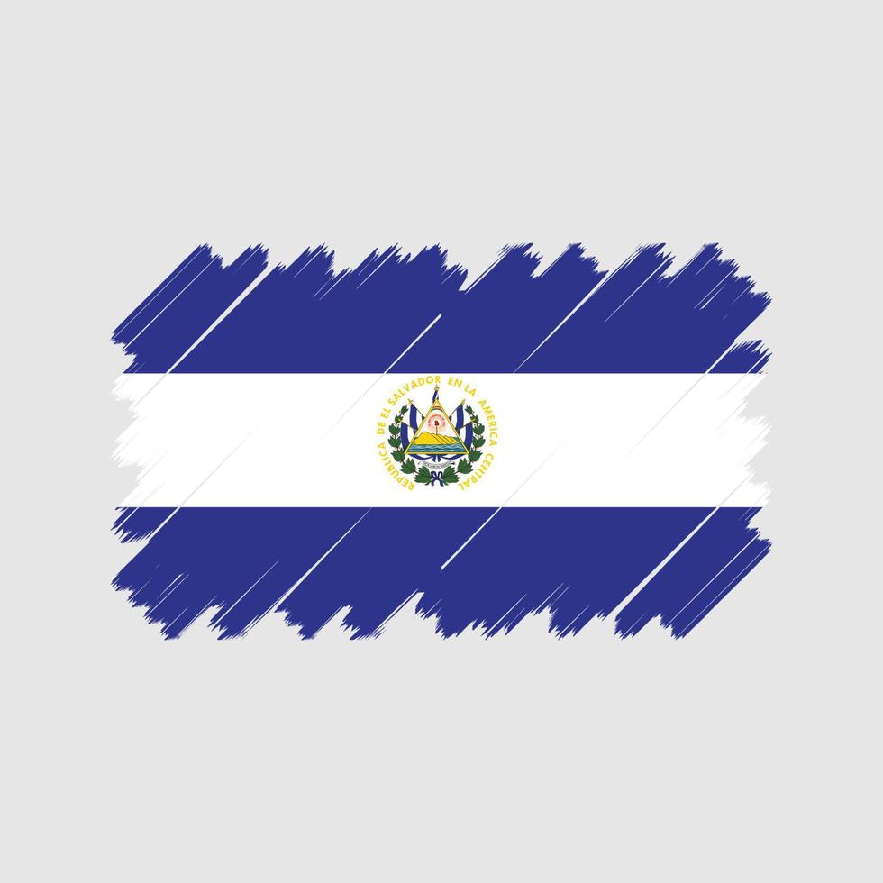 El Salvador Flaggenvektor. Nationalflagge vektor