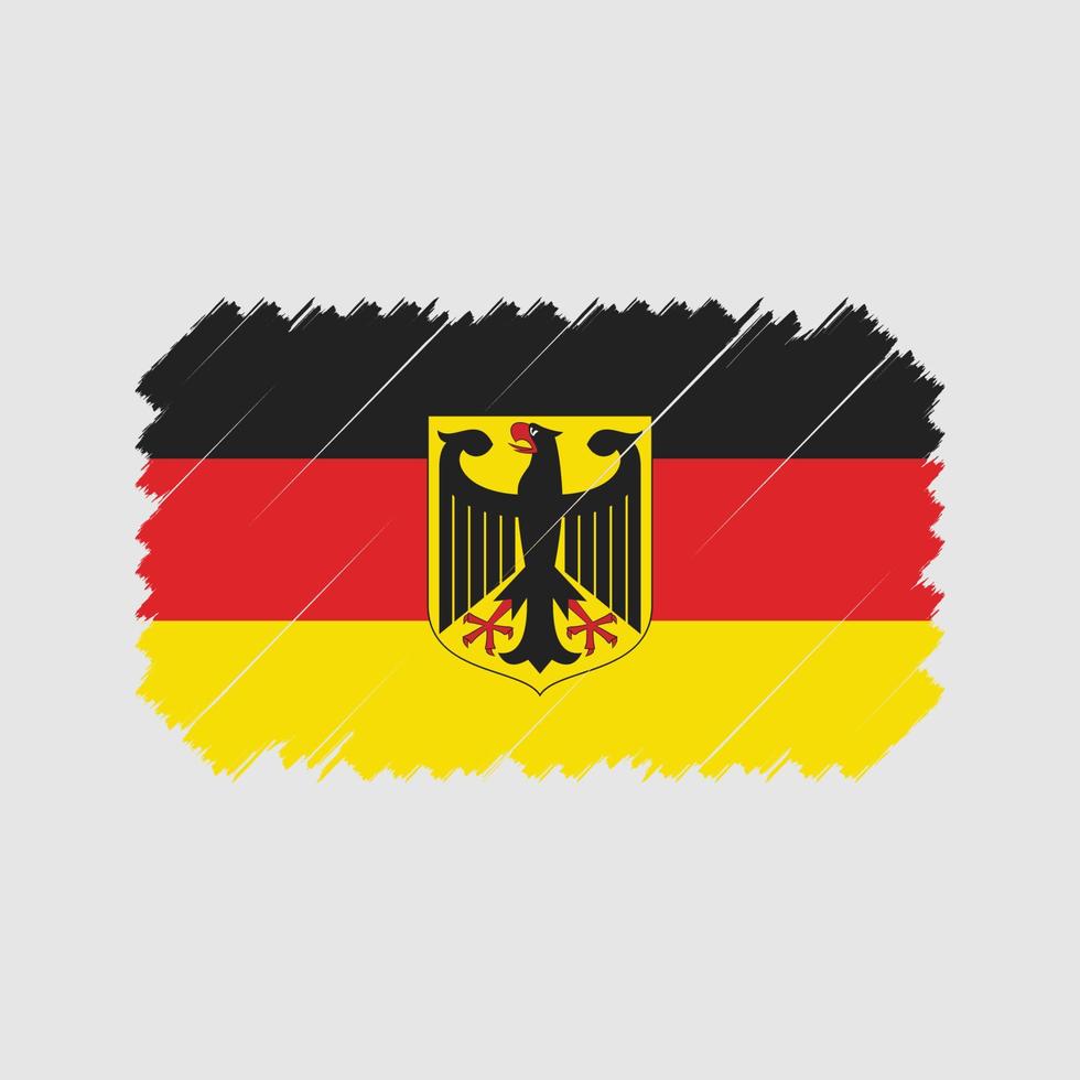Deutschland-Flagge-Pinsel-Vektor. Nationalflagge vektor