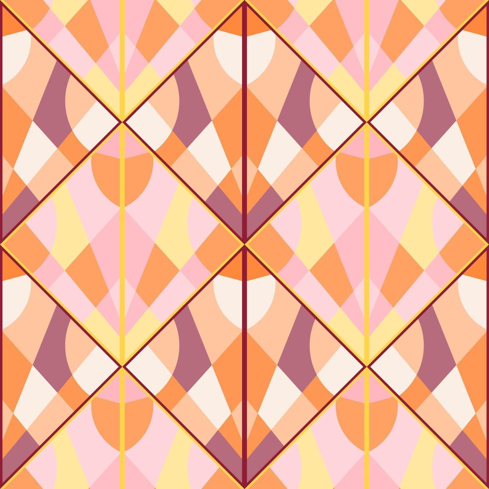 vintage mosaik seamless mönster. dekorativa triangel former oändliga tapeter. kreativ abstrakt prydnad. vektor