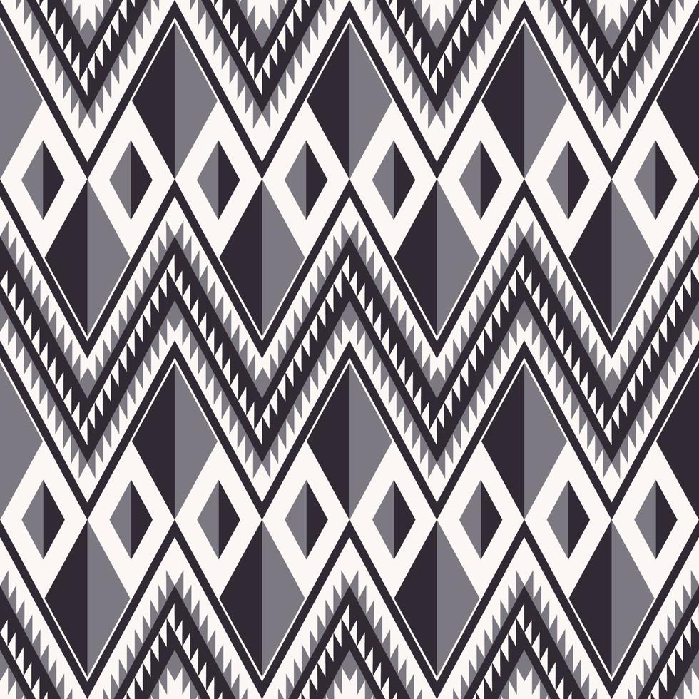 abstrakte monochrome Farbe geometrische Dreiecksform Zickzack Musterdesign Hintergrund. Verwendung für Stoffe, Textilien, Innendekorationselemente, Polster, Verpackungen. vektor