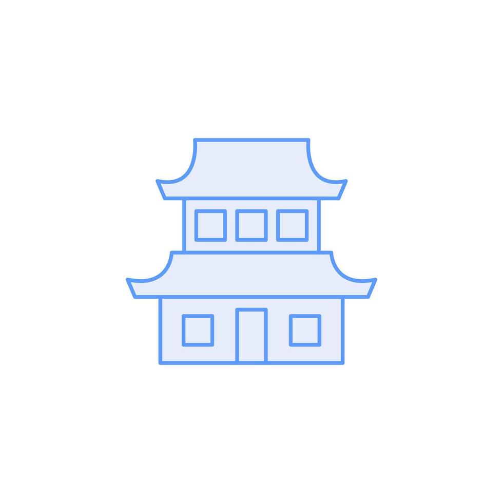 traditioneller Hausvektor für Website-Symbol-Icon-Präsentation vektor