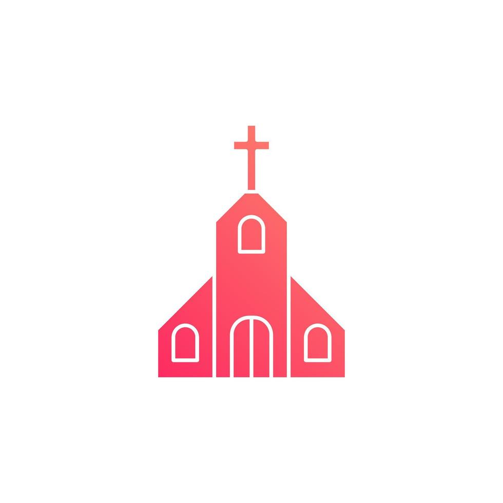 kyrka ikon vektor för hemsida symbol ikon presentation