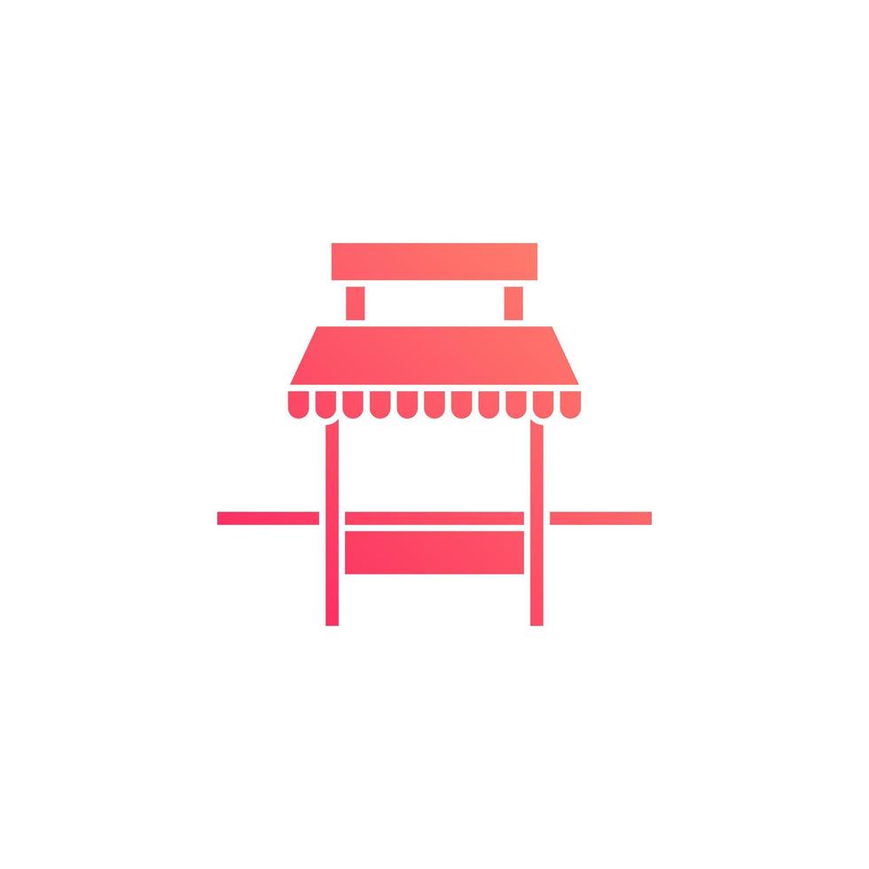 Street-Food-Warenkorb-Vektor für Website-Symbol-Icon-Präsentation vektor