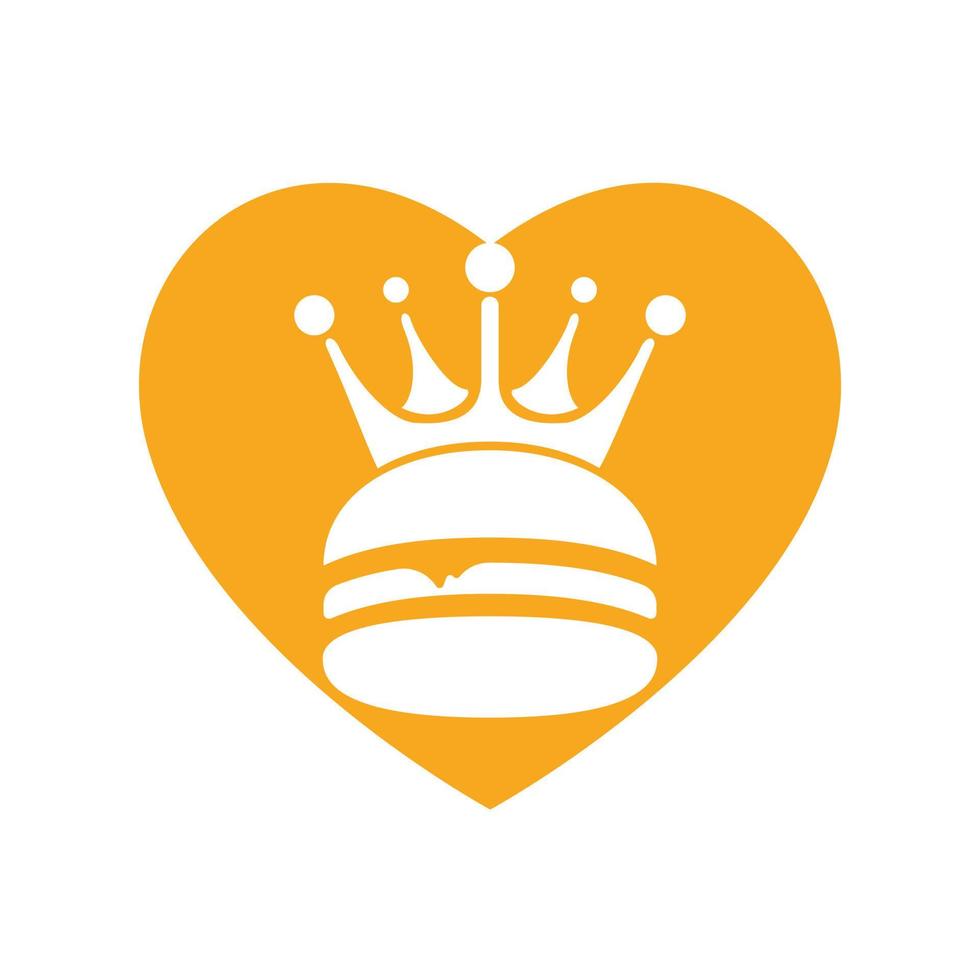 Burger King-Vektor-Logo-Design. vektor