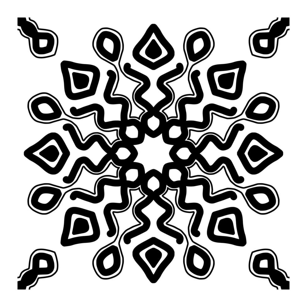 mandala mönster digital papper vektor