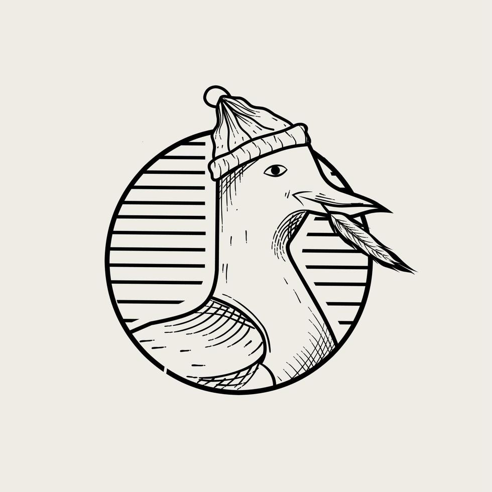 illustration vektor av fiskmås konst arbete perfekt för skriva ut