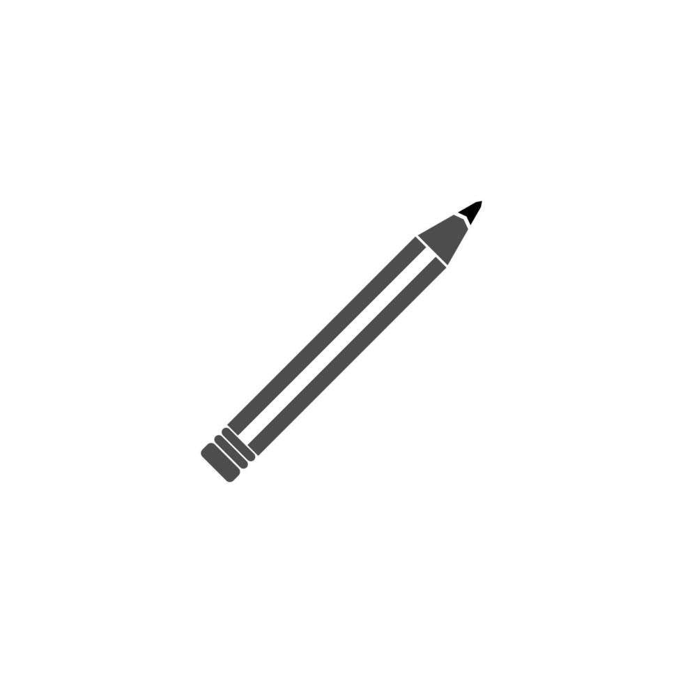 Bleistift-Symbol-Logo-Design vektor