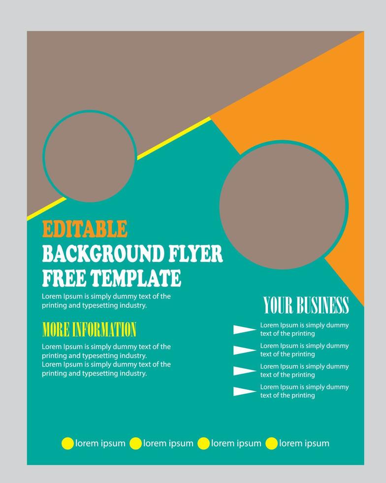 företags- broschyr, gratis redigera flygblad vektor